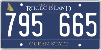 RI license plate 795665