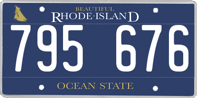 RI license plate 795676