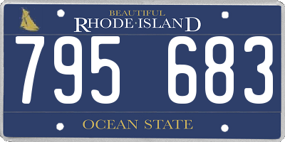 RI license plate 795683