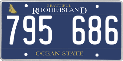 RI license plate 795686