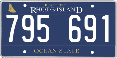 RI license plate 795691