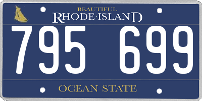 RI license plate 795699