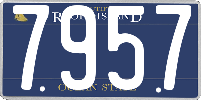 RI license plate 7957