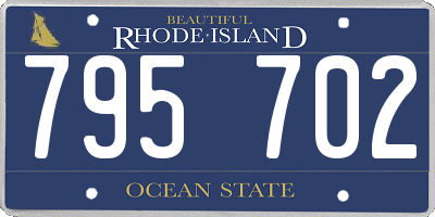 RI license plate 795702