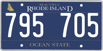 RI license plate 795705