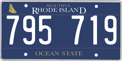 RI license plate 795719