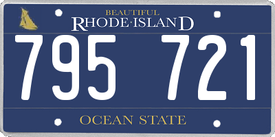 RI license plate 795721