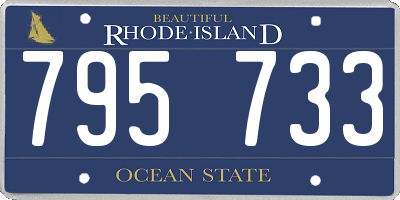 RI license plate 795733
