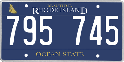 RI license plate 795745