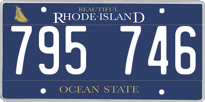 RI license plate 795746