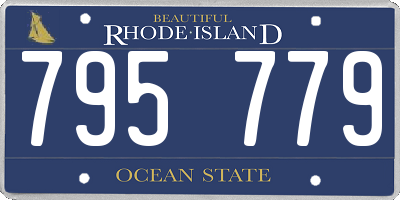 RI license plate 795779