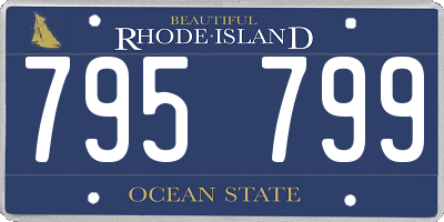 RI license plate 795799