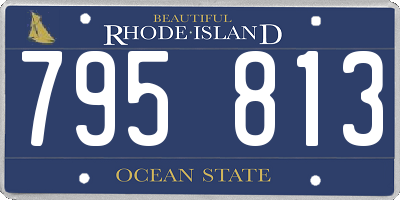 RI license plate 795813
