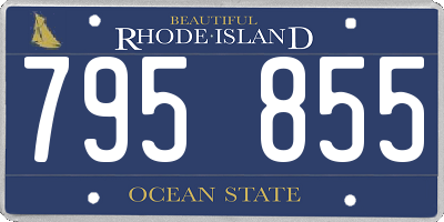 RI license plate 795855