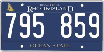RI license plate 795859