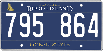 RI license plate 795864