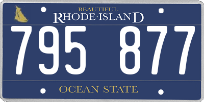 RI license plate 795877