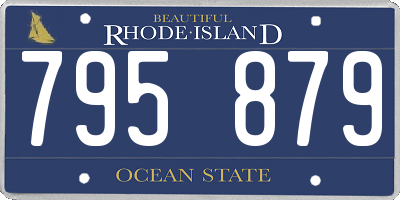 RI license plate 795879