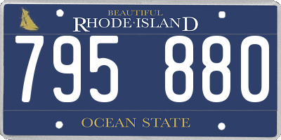 RI license plate 795880