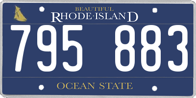 RI license plate 795883