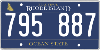 RI license plate 795887