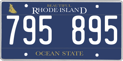 RI license plate 795895