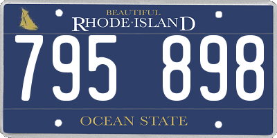 RI license plate 795898