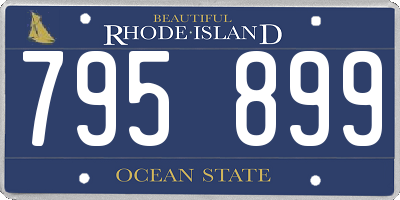 RI license plate 795899
