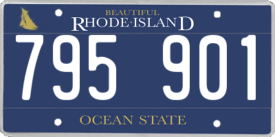 RI license plate 795901