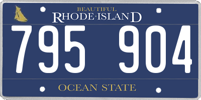 RI license plate 795904