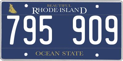 RI license plate 795909