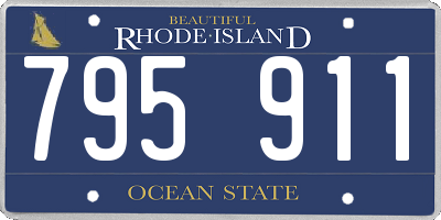 RI license plate 795911