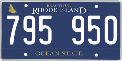 RI license plate 795950