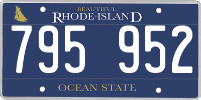 RI license plate 795952