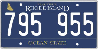 RI license plate 795955