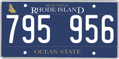 RI license plate 795956