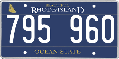 RI license plate 795960