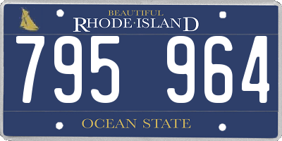 RI license plate 795964
