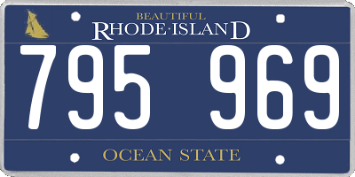 RI license plate 795969