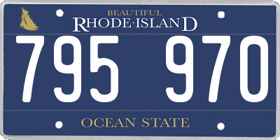 RI license plate 795970