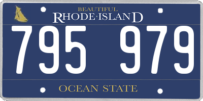 RI license plate 795979