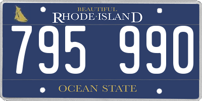 RI license plate 795990