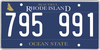 RI license plate 795991