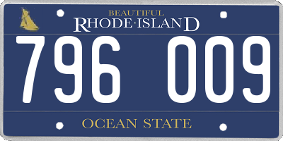 RI license plate 796009