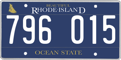 RI license plate 796015