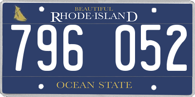 RI license plate 796052