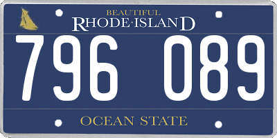 RI license plate 796089
