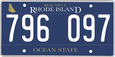 RI license plate 796097