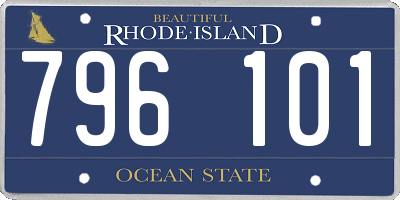 RI license plate 796101