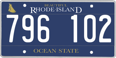 RI license plate 796102